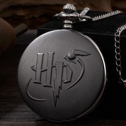 Montres de poche cadeaux montre à Quartz HP Design Snitch Ball collier pendentif horloge pour hommes 230921