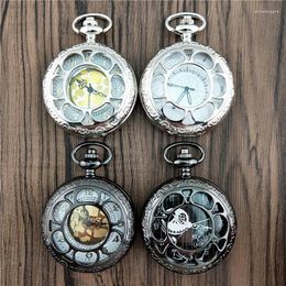 Montres de poche pour hommes, petit Mode d'halloween, montre à Quartz exquise, boîtier rond, pendentif, collier, chaîne, horloge, cadeaux pour hommes