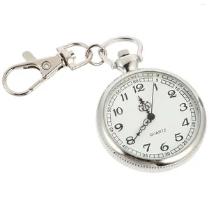 Montres de poche porte-clés cadeaux pour montre pratique avec boucle de clé unisexe accessoires d'allaitement portables et