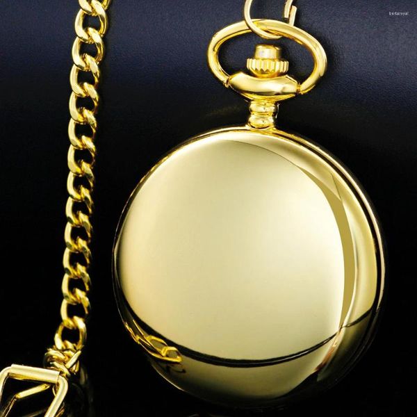 Montres de poche montre à Quartz en or de luxe pour femmes hommes de haute qualité collier Vintage FOB cadeau exquis CF1511