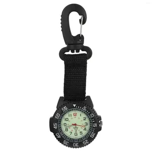 Montres de poche montre pendentif multifonction bracelet en nylon mousqueton clip sport