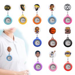 Pocket Watchs New Basketball 64 Clip Clip-On Le revers Hanging Nurses Retractables Hôpital Médical Médical Badge Reel Sile Brooch F Otnxo
