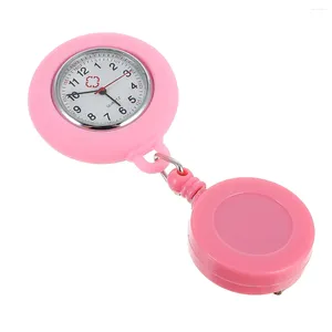 Relojes de bolsillo Reloj de enfermeras Clip en insignia Reloj de pulsera unisex para damas