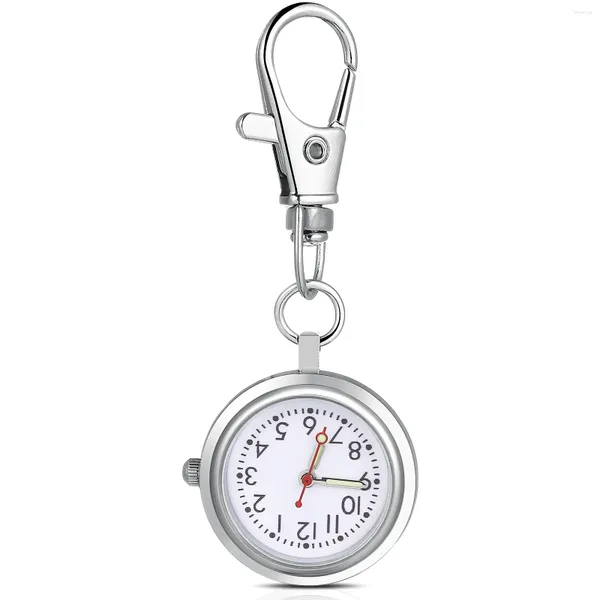 Montres de poche montre de Table à clipser pour médecins pendentif petit avec porte-clés secondes