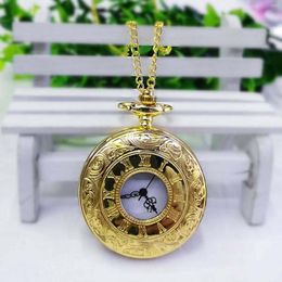Relojes de bolsillo Vintage Números arábigos Reloj colgante Dial Reloj con regalo para el año Día de San Valentín