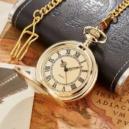 Zakhorloges Vintage Goud Luxe Quartz Horloge Dames Heren Ketting Minimalisme Gepersonaliseerde FOB Unieke geschenken Reloj Hombre