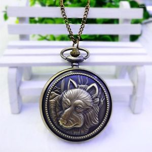 Pocket Watches Vintage Hollow Pattern Watch Unisex Quartz Steampunk Women Men Men Classic Flip Necklace Pendant Clock Chain