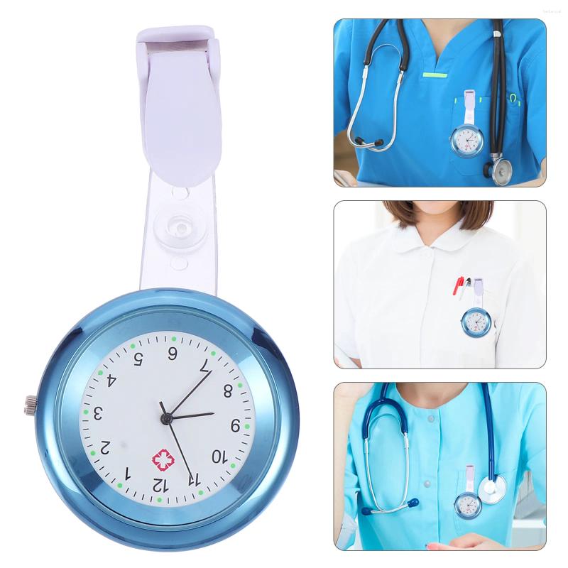 Zegarki kieszonkowe oglądać stół cyfrowe dla kobiet pielęgniarki mody aluminiowe
