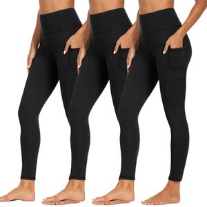 Pocket Womens Yoga Leggings LU-094 Soft Terry High Elastic Slim Fitness Pantalons Yoga Pantalons Sports Warp Wars Gym Clothes