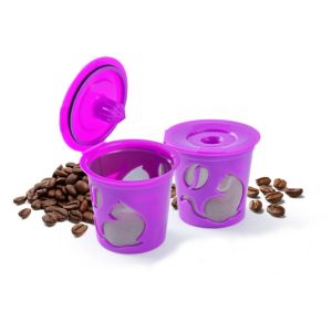 Pods Herbruikbare K Cup Compatibel met Keurig 1.0 Brewers KCup Filter voor K 2.0 Serie KExpress Herbruikbare Cute Cat Design Koffie K Pods