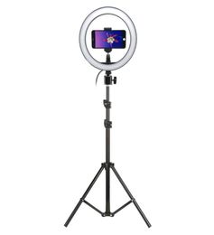 Pographie LED Selfie anneau lumière 10 pouces Po Studio caméra lumière avec trépied support pour Tik Tok VK Youtube vidéo en direct maquillage C1008903790