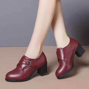 Bottines à bout pointu pour femme, escarpins d'hiver, chaussures léopard épaisses, plateforme, talons hauts épais, chaussures à semelles compensées