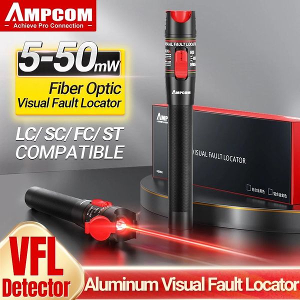 Punteros AMPCOM Mini localizador visual de fallas Herramienta de detección de cables de fibra óptica Falla de cable Detección rápida Puntero láser para cable de red