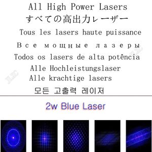 Pointers Hoge krachtige blauwe laseraanwijzer Zaklamp Militair 450 nm 10000 m Focusseerbaar krachtig laserlicht dat lucifer / voetzoekers verbrandt