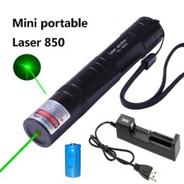 Pointeurs Laser vert Portable 850, Mini pointeur Laser vert 5mw, Distance de rayonnement ultralongue 8000m