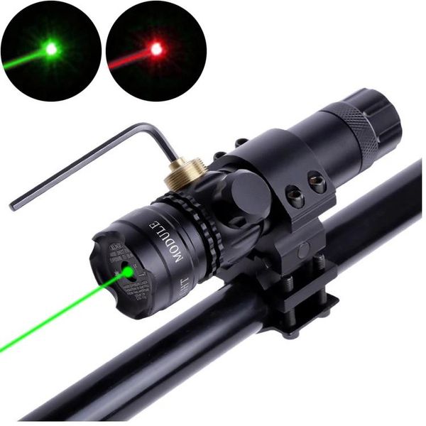 Poireurs Chasse tactique Rouge / verdure Laser Dot Viete Réglable 532 nm Red Laser Pointer Rifle Gun Scope Rail Baril Pressure Interrupteur