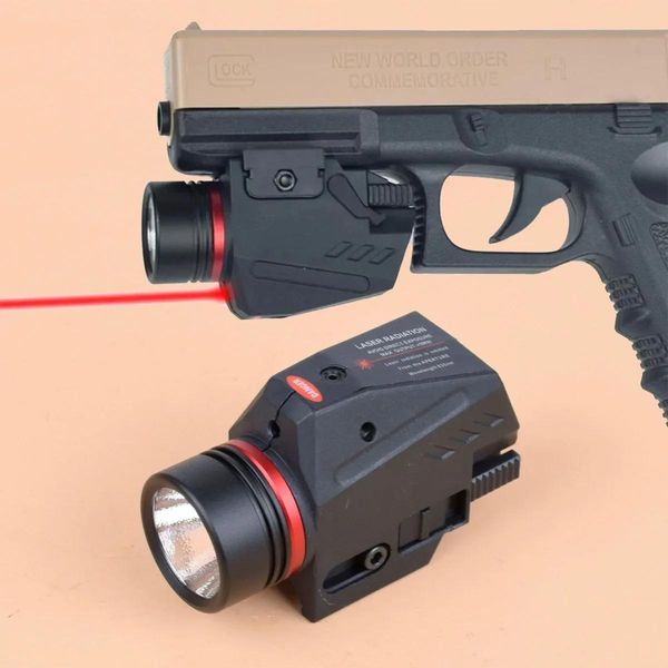 Punteros tácticos de nailon para armas, luz roja y verde, puntero láser para pistola Airsoft Glock 17 19 22 CZ75 apto para riel Picatinny de 20mm