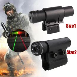 Poireurs Tactical Red Green Dot Pointer Laser Pointer Sight With 20mm / 11mm Rail Mount Laser Dot Sight pour Airsoft Rifle AK47 AR15 HUNTTING