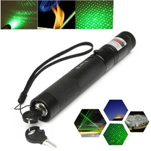 Pointeurs Tactics Green Laser Pointer 10000m 5MW Réglable High puissant puissant Focus Combinaison pour la randonnée de camping en plein air