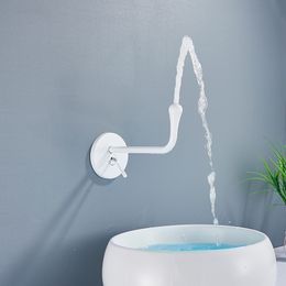 Poiqihy geborsteld goud waterdruppel kraan badkamer bassin badkuip tap wand gemonteerd water mixer kraan tik op een lavatory wastafel kraan