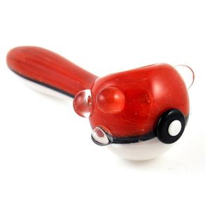 Pipa para fumar PokeBall, cuchara de mano Pokeflute, pipa monstruo de 4,5 pulgadas, quemador de aceite de colores, pipas gruesas Mon Go para fumar