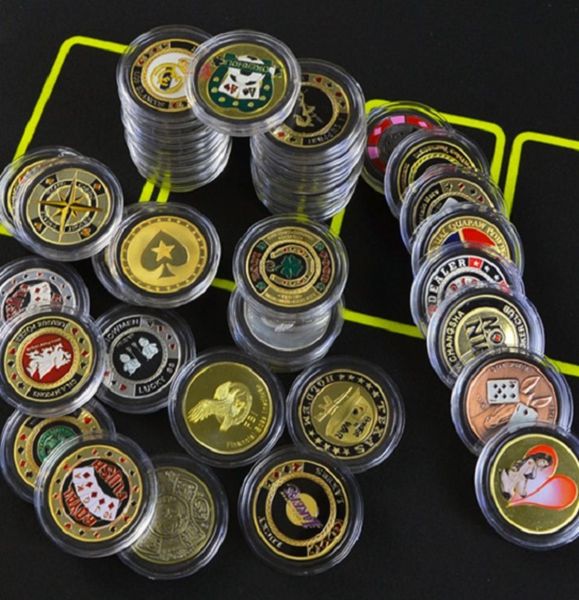 Card de póker Guard Metal Protector Souvenir Craft Poker Chips Distiniter Monedas Juego de póker Hold039em Accesorios Diez Piece4057738