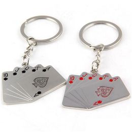 Poker Flush sleutelhanger Metaal Creatieve harten Drop Levering Dh2Dr