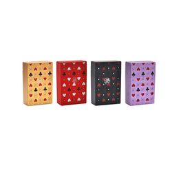 Funda de plástico para cigarrillos estilo póker, 87MM x 55MM x 22MM, estuche protector para cigarrillos regulares, caja de tabaco de plástico duro