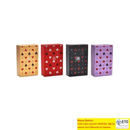 Pokerstijl Plastic sigarettenkoffer Cover Regular Sigarettes Huls Holder Hard Plastic Tobacco Box Rook -accessoires