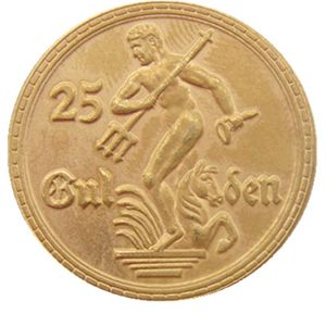 Pologne 25 Gulden 1923 pièce de monnaie plaquée or, ornements artisanaux en laiton, réplique de pièces de monnaie, accessoires de décoration pour la maison 262q