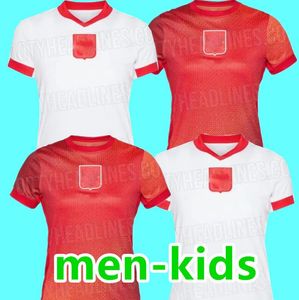 Polen voetbalshirts Lewandowski 2024 2025 Wereldbeker Milik Piszczek Piatek Grosicki Krychowiak Zielinski Blaszczykowski Men Kids Football Shirts 3XL/4XL