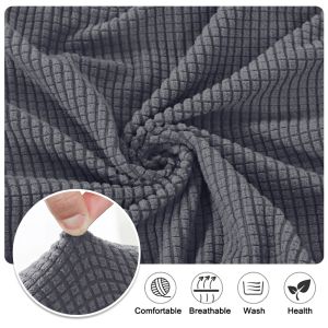 Polar Fleece Shell Stoelhoes Stretch Wasbaar Korte Rug Stoelhoezen Eetkamerstoel Kussen Voor Living Home Decor Thuis Bar