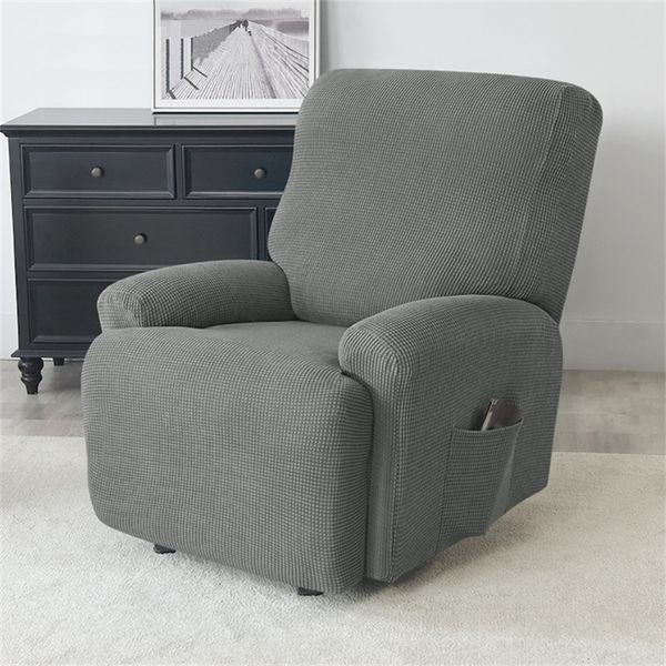 Polar Fleece Lavable Amovible Split Recliner Chair Cover Slipcovers Dog Cat Pet Single Seat Couch Lazy Boy Fauteuil Sofa 220302