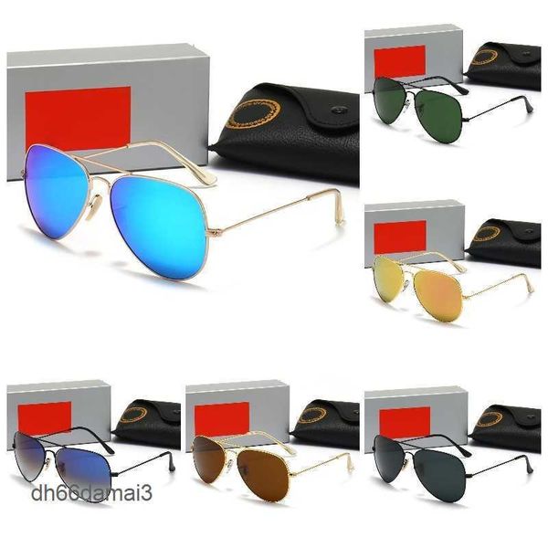 Gafas de sol polarizadas de aviador para hombres y mujeres UV400 Prohibiciones de rayos deportivos Moda Vintage Retro Moda Elegante Lujo 3025 3026 gafas sol y2k gafas de sol Raos Baas EXM6