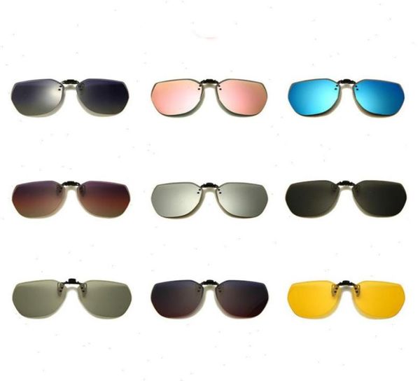 Clip polarisé sur les lunettes de soleil Flip Up Pochromic Driving Glasses Mirrore Night Vision Fishing Goggle3519735