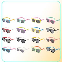 Lunettes de soleil polarisées pour enfants, en Silicone, flexibles, marque de mode de styliste, pour garçons et filles, nuances pour bébés, 3134875