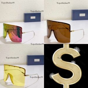 Gepolariseerd maskervormige zonnebrillen merk metaal versierde Tinkle frame heren en dames sportglazen originele editie