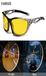Lunettes de vision nocturne polarisées pour la conduite des lunettes de soleil de sport de mode