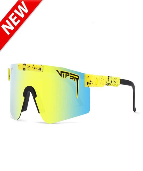 Gafas de sol de venta polarizada Hombres de una sola pieza Escudo de una pieza Gafas de Sol Semi-Rimless Mirror UV400 Ajustable3683500