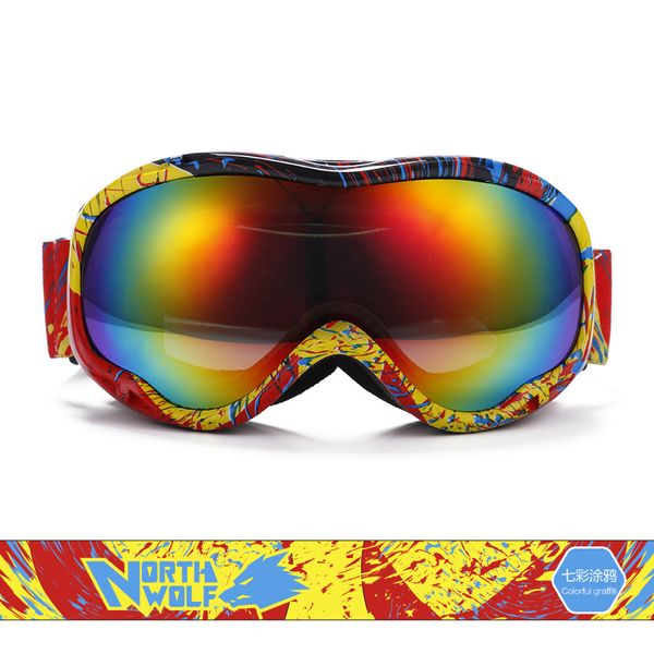 Lunettes de ski polarisées hommes et femmes lunettes de ski lunettes de montagne double surface sphérique anti-buée PF