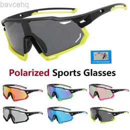 Sports polarisés photochromiques hommes et femmes lunettes de vélo vtt cyclisme UV400 lunettes de soleil lunettes de route lunettes de vélo ldd240313