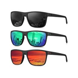 Lunettes de soleil polarisées pour hommes, 3 packs de verres de soleil légers avec protection UV pour conduire le golf de pêche