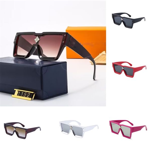 Lunettes de soleil polarisées hommes Cyclone lunettes de soleil carrées de femmes hommes designer nuances d'été noir gris rouge lunettes de cadre surdimensionnées populaires hg102