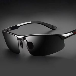 Gepolariseerde zonnebril heren/dames, modieus design zonnebril met metalen frame UV400 herenzonnebril groothandel