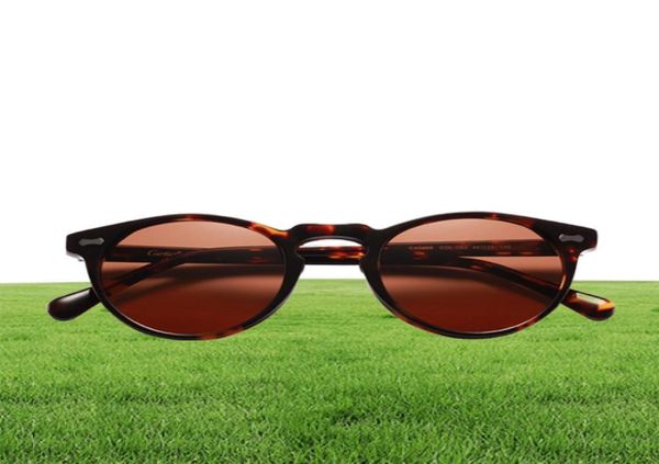 Gafas de sol polarizadas para mujer Carfia 5288 gafas de sol ovaladas de diseño para hombres Protección UV 400 gafas de resina acatate 5 colores con caja 4578523