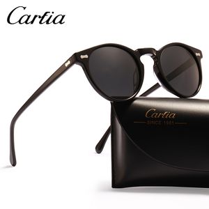 Gafas de sol polarizadas Carfia 5288 Gafas de sol de diseñador ovalado para mujeres Protección de UV Protección de resina ACATATE 3 colores con caja