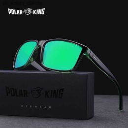 Polarking Gloednieuwe Gepolariseerde Zonnebril Transparant Frame Mannen Mode Mannelijke Brillen Zonnebril Reizen Vissen Oculos Shades L230523