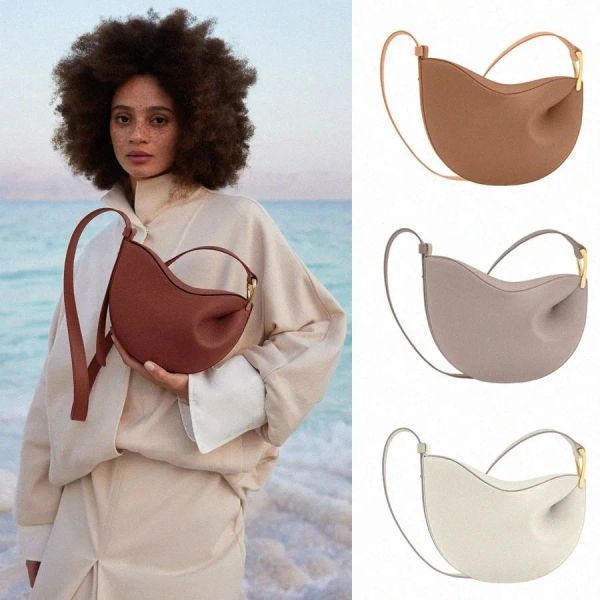 Paris Tonca Textured Bag 5A Full-Grain Tonca Dix Half-moon Cognac Suede Calf Leather Tote Diseñador de lujo Crossbody Mujeres Hobo Bolsos Bolso de hombro