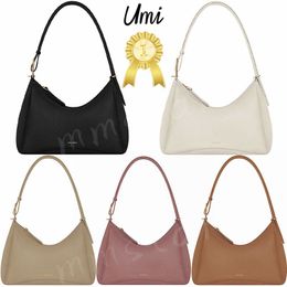 Umi Onderarmtas Volnerf Getextureerd Leer Designer Dames Crossbody PVD Plated Roestvrij Stalen Gesp Handtas Suède Binnenvoering Schoudertassen Portemonnee