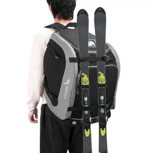 Palen 65L Ski Boot Backpack Grote capaciteit Oxford Doekhelm Kleding RUCKSACK BOTES HELMET KLEDING OPSLOTEN VOORWIJS VOOR HIKING KLIMPEN
